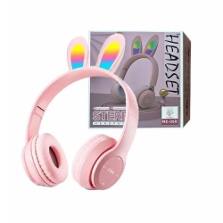Moxom Wireless Rabbit Headphones MZ-08R with LED light Pink Moxom Wireless Rabbit Headphones MZ-08R with LED light Pink